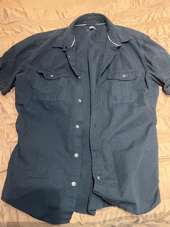 Rock & Republic Other - Rock & Republic Black Short-Sleeve Button-Down Shirt